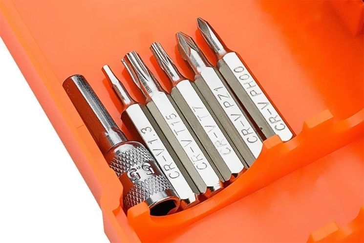 Біти Neo Tools, 1/4", бітотримач, прецизійні, CrV, набір 45шт RC_06-111-1 фото