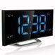 Годинник настільний з радіо Technoline WT460 Blue LED Black/Silver (WT460 blaue LED) DS_DAS301824 фото 3