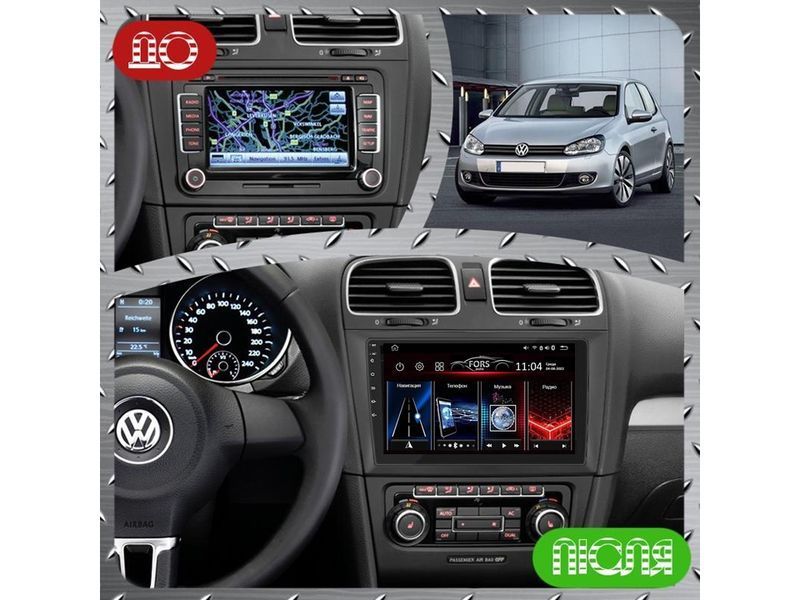 Штатна автомагнітола FORS.auto FS 1 LITE для Volkswagen Golf 6 (9 Iinch) 2008-2012 FA_FS-1437 фото