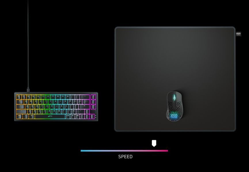 Cherry Xtrfy Ігрова поверхня GP5, L (460 x 400 x 4мм), чорний RC_CX-GP5-L-BLACK фото