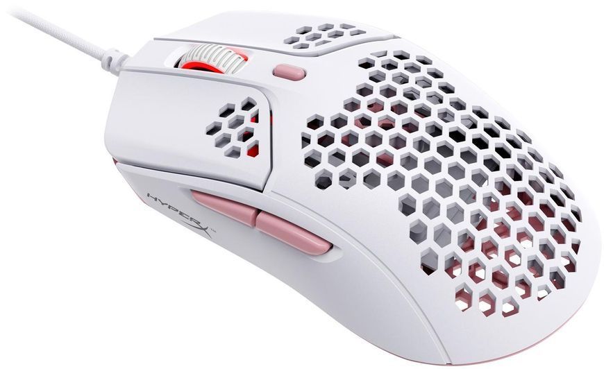 Миша HyperX Pulsefire Haste, RGB, USB-A, біло-рожевий RC_4P5E4AA фото