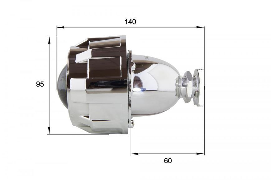 Біксенонові лінзи Infolight G5 тип 1 без ангельських очей MA_Bi-lens inf G5 tip 1 фото
