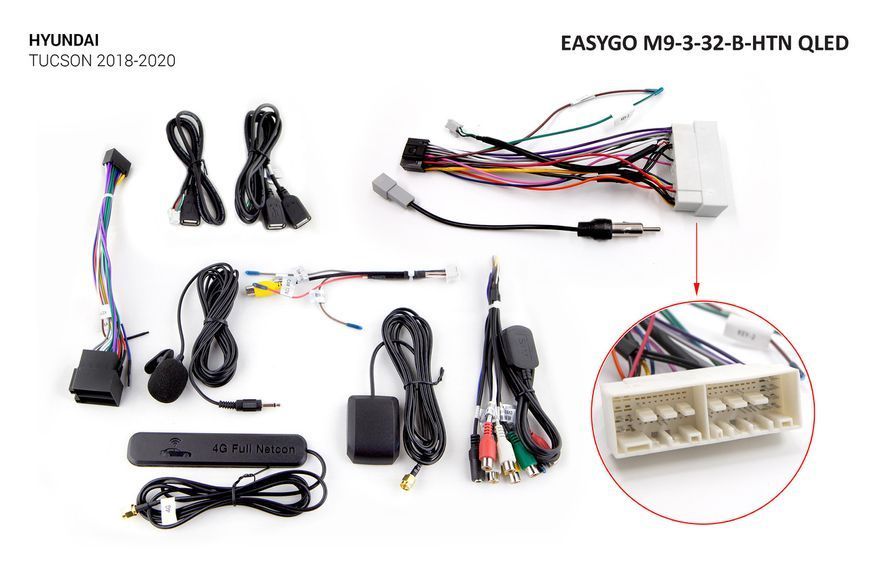 Штатна автомагнітола EasyGo M9-3-32-B-HTN QLED Hyundai Tucson MA_M9-3-32-B-HTN QLED фото