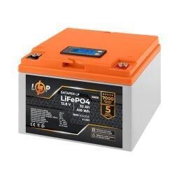 Аккумулятор LogicPower LiFePO4 12,8V - 32 Ah (410Wh) (BMS 50А/25A) пластик LCD для ИБП LP_23830 фото