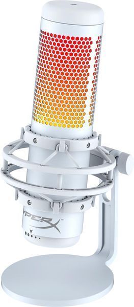 Геймінговий мікрофон HyperX QuadCast S, Omni/Uni/Bi, USB-A, 3м, NGenuity, RGB, білий-сірий RC_519P0AA фото