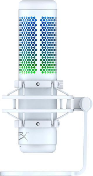 Геймінговий мікрофон HyperX QuadCast S, Omni/Uni/Bi, USB-A, 3м, NGenuity, RGB, білий-сірий RC_519P0AA фото
