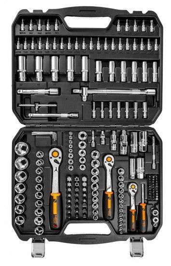 Набор инструмента Neo Tools, 182 ед., 1/2, 3/8, 1/4 RC_10-074 фото