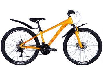 Велосипед алюміній 26" Discovery BASTION AM DD рама-13" світло-помаранчевий з крилом Pl 2024 VT_OPS-DIS-26-576 фото