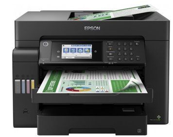 МФУ ink color A3 Epson EcoTank L15150 32_22 ppm Fax ADF Duplex USB Ethernet Wi-Fi 4 ink Pigment RC_C11CH72404 фото