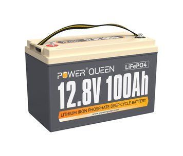 Аккумуляторная батарея LiFePO4 Power Queen 12.8V 100Ah H190, 1280Wh, BMS 100A, 329*172*214мм U_38294 фото