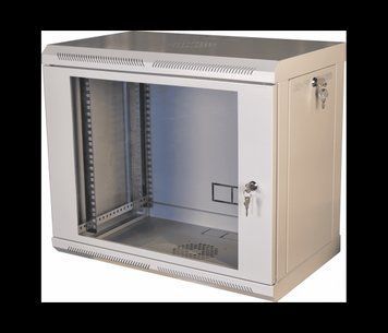 Шкаф телекоммуникационный 19" VAGO 9U, тип - настенный, двери - акрил , цвет - серый, 505х600х350 мм U_28873 фото