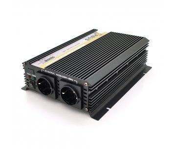 Инвертор напряжения ORBUS ORMS24-1800 (1800Вт) 24/220V approximated 2 Shuko клеммные провода 5 предохранителей U_29014 фото
