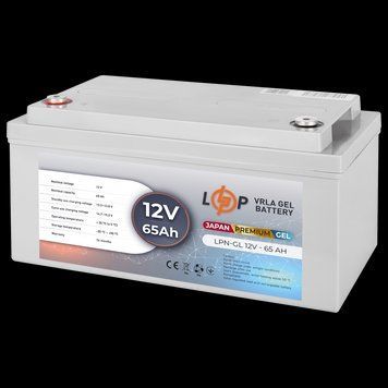 Аккумулятор гелевый LPN-GL 12V - 65 Ah LP_13718 фото