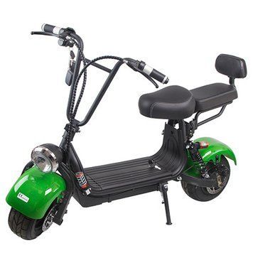 Електроскутер Citycoco Light 1000W, 48V8.8Ah, Green OL_60123 фото