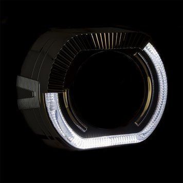 Маска для установки с биксеноновой линзой Cyclone Маска S-48 (2.5") DRL CY_НФ-00004935 фото