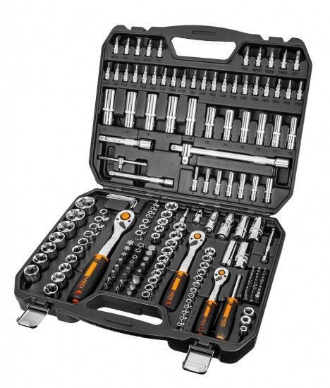Набор инструмента Neo Tools, 182 ед., 1/2, 3/8, 1/4 RC_10-074 фото