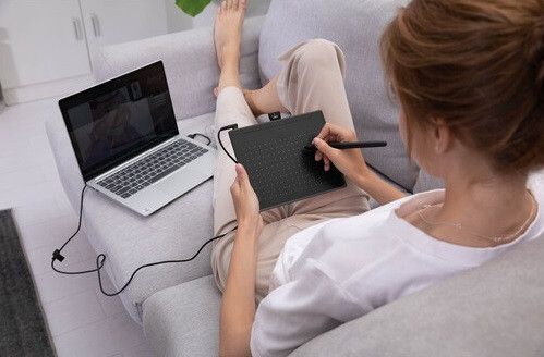 Графічний планшет Huion 6.3"x3.9" RTS-300 USB-C,чорний RC_RTS-300 фото
