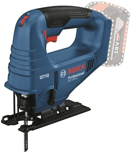 Bosch Лобзик GST 183-LI акумуляторний безщітковий 18В 1х4А&middot;год 0-3300об&middot;хв хід 20мм 1.6кг кейс RC_0.601.5B7.022 фото