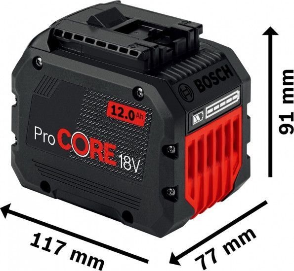 Акумулятор Bosch ProCORE18V, 18 В, 12 Аг, 1.35 кг RC_1.600.A01.6GU фото