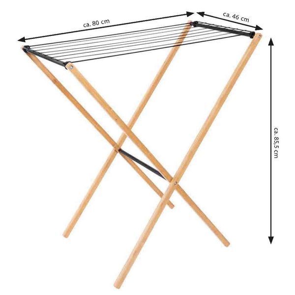 Сушарка для білизни підлогова Casa Si Bamboo Dryer S Braun (CS92303W06) DS_DAS302432 фото