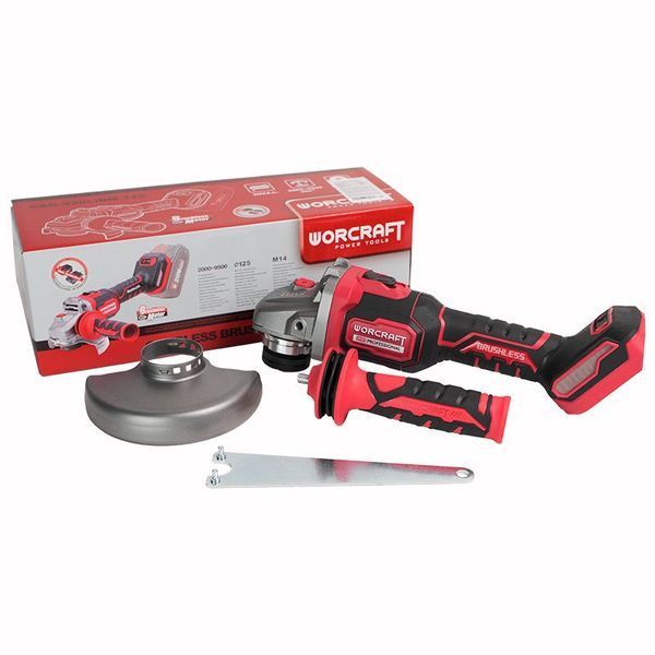 Аккумуляторная бесщеточная шлифмашина угловая WORCRAFT CAG‑S20LiBM-125 WM_13290 фото
