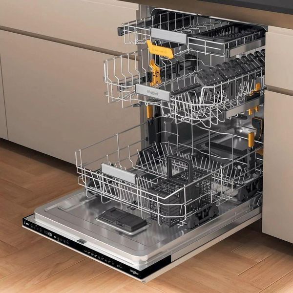 Посудомоечная машина Whirlpool встроенная, 14компл., A+++, 60см, дисплей, 3й корзина, белая RC_W8IHP42L фото