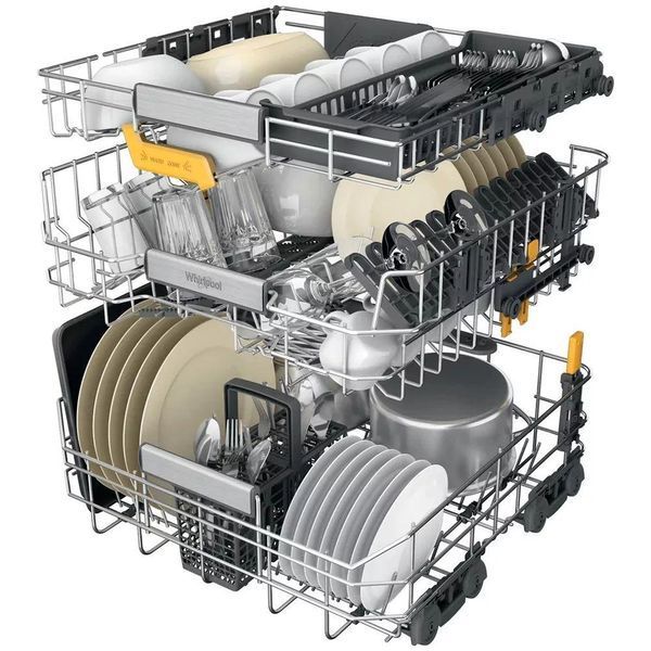 Посудомоечная машина Whirlpool встроенная, 14компл., A+++, 60см, дисплей, 3й корзина, белая RC_W8IHP42L фото