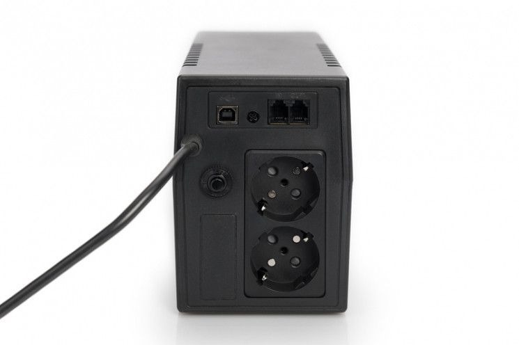 Джерело безперебiйного живлення Digitus Line-Interactive, 600VA/360W, LED, 2xSchuko, RJ11, USB RC_DN-170063 фото