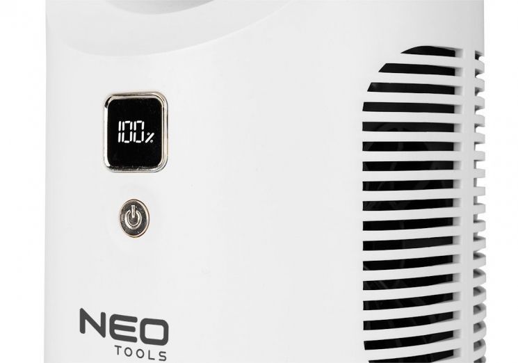 Вентилятор акумуляторний Neo Tools настільний, 345мм, 2200мАч, білий RC_90-013 фото