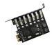 Контролер PCI-Е => USB 3.0, 7 портів, 5Gbps, BOX U_23146 фото 1