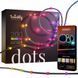 Гірлянда Smart LED Twinkly Dots Lights RGB 200 Gen II, IP44, 10м, прозорий кабель RC_TWD200STP-BEU фото 1