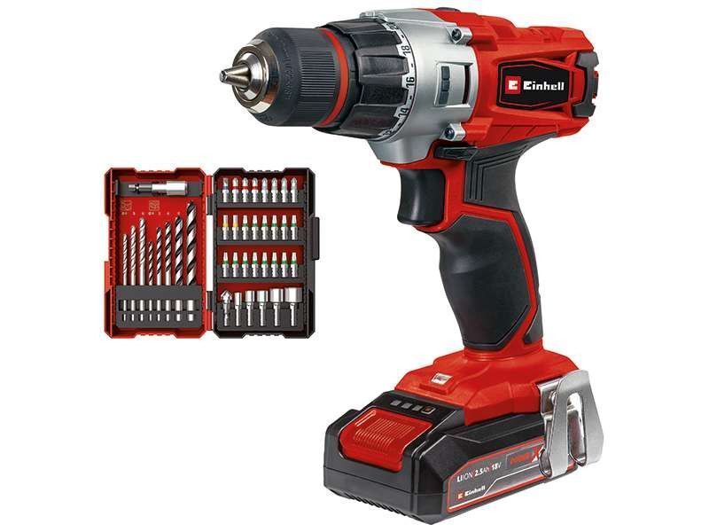Шурупокрут-дриль акумуляторний Einhell TE-CD 18/2 Li +39, PXC 1.1 кг RC_4514219 фото