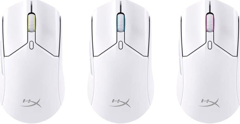 Мышь HyperX Pulsefire Haste 2, RGB, USB-A/WL/BT, белый RC_6N0A9AA фото
