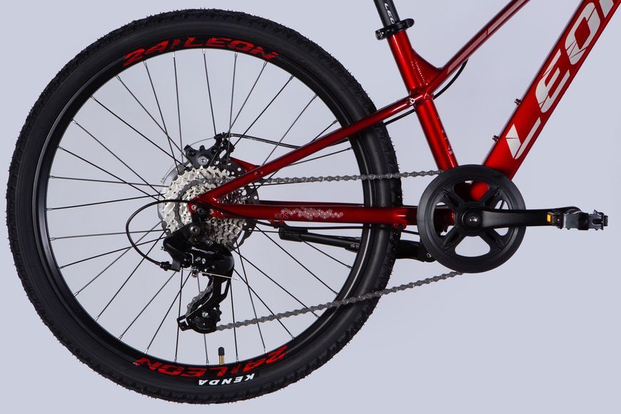 Велосипед AL 24" Leon JUNIOR DD CS рама-12" червоний 2025 VT_OPS-LN-24-116 фото