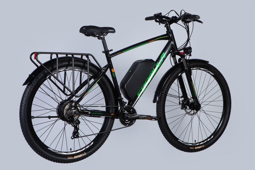 Велосипед с электроприводом 28" AL Formula eCURSOR MAN DD CS рама-20" 48В 17.5А*ч 500Вт черно-зеленый YS VT_ELB-FR-28-022 фото