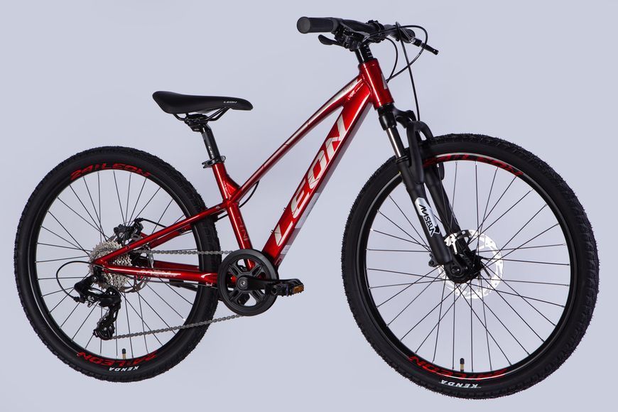 Велосипед AL 24" Leon JUNIOR DD CS рама-12" червоний 2025 VT_OPS-LN-24-116 фото