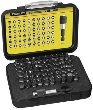 Набір біт Stanley Expert, з магнітним утримувачем, 1/4", 61 од., в кейсі RC_1-13-902 фото