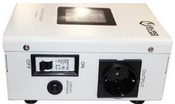 Стабілізатор напруги релейний настінного монтажу Europower SLIM-3000SBR LED, 3000VA 2700W, 140-270Vac, SHUKO 2, Q1 (475*260*138) U_01164 фото