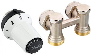 Комплект термостатический Danfoss RAS-CK+RLV-KS, 1/2", M30x1.5, угловой RC_013G5276 фото