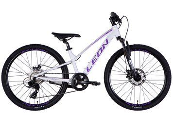Велосипед AL 24" Leon JUNIOR DD CS рама-12" білий з бузковим 2025 VT_OPS-LN-24-115 фото