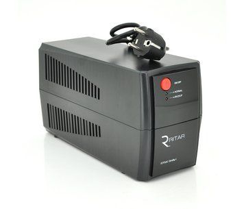ДБЖ Ritar RTP500 (300W) Standby-L LED AVR 1st 2xSCHUKO socket 1x12V4 5Ah plastik Case ( 300*140*205 ) U_6187 фото