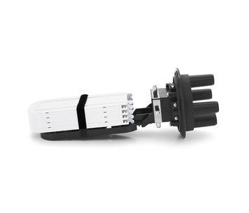 Муфта оптична Merlion ML-OP-F102H-96C, герметична, 4 введення, до 4-х касет, до 96 зварок, матеріал PP U_31926 фото
