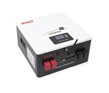 Акумуляторна батарея Must LiFePO4 LP16-24200 25.6V 200Ah, 5,12kWh, BMS100A@8S, CAN2.0/RS232/RS485, 6000 cycles, 486x442x250,44kg U_32861 фото