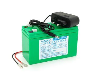 Акумуляторна батарея літієва QiSuo 12V 12Ah з елементами Li-ion 18650 (150х65х94) + зарядний пристрій U_9408 фото