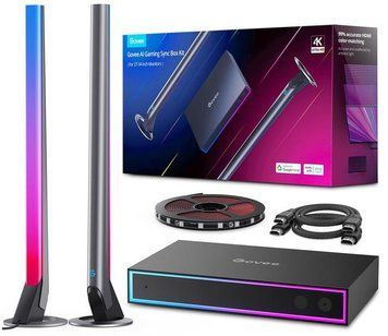 Набір адаптивного підсвічування Govee H6601 HDMI AI Gaming Kit, RGBIC, WI-FI/Bluetooth, чорний RC_H6601311 фото