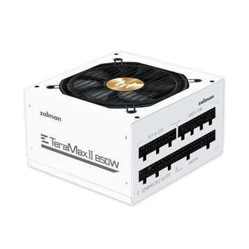 Блок питания Zalman Teramax 2 WH (850W), >90% 80+ Gold 120мм 1xMB 28pin (18+10) 2xCPU 8pin(4+4) 3xMolex RC_ZM850-TMX2WH фото