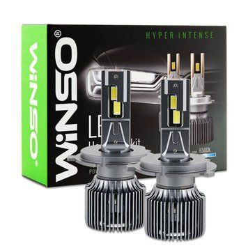Автолампа Winso LED H4 12/24V 130Вт 11000Лм 6500K CSP3570 2шт LI_799400 фото
