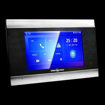 Кольоровий AHD відеодомофон GV-055-AHD-J-VD7SD silver LP_6745 фото