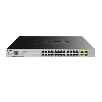 Коммутатор D-Link DGS-1026MP 24x1GE c PoE, 2xSFP/GE, 370W RC_DGS-1026MP фото