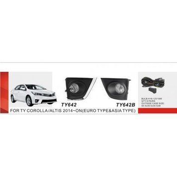 Фары доп.модель Toyota Corolla 2013-16/TY-642A/H11-12V55W/эл.проводка (TY-642A) OL_23519 фото